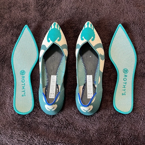 Rothy’s The Point Flats in Moroccan Ikat - woman’s textiles size 9.5. - Picture 9 of 10